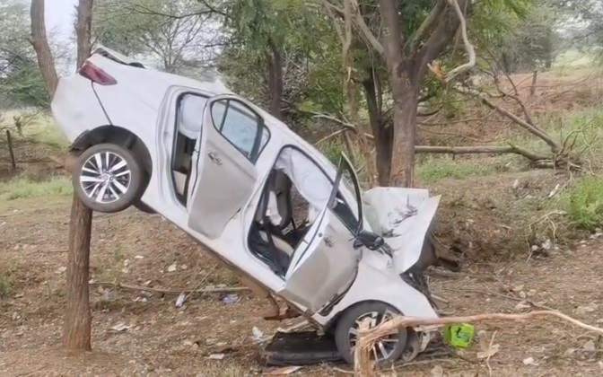 नया रायपुर में भीषण सड़क हादसा