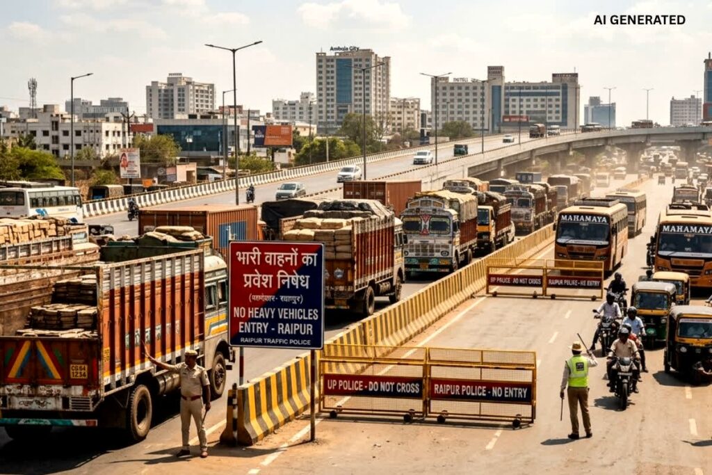 Raipur Traffic System Change