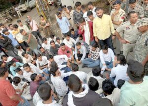 NSUI Protest Chhattisgarh
