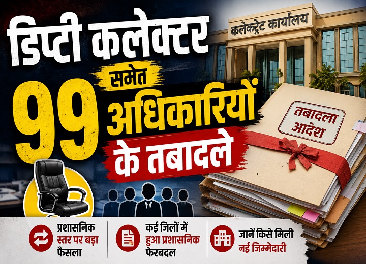 डिप्टी कलेक्टर तबादले