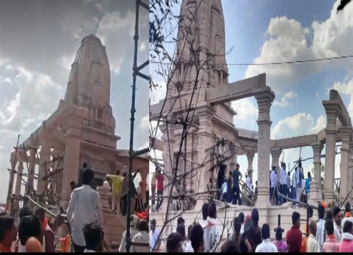 हनुमान मंदिर में बड़ा हादसा