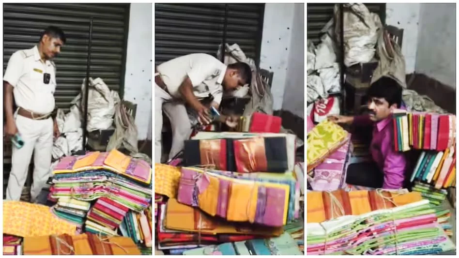 TMC leader hidden in sarees