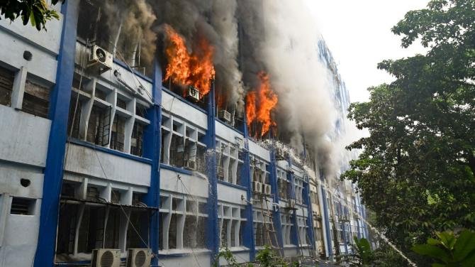 West Bengal EVM Fire