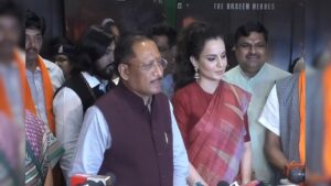 Kangana Ranaut Bharat Bhagya Vidhata Screening Raipur
