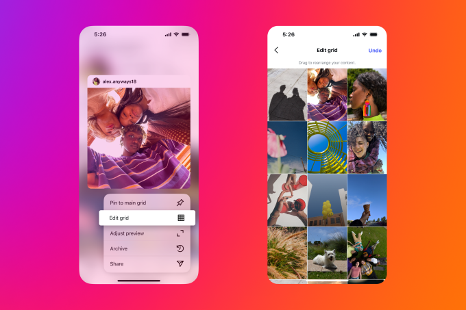 Instagram Grid Reorder