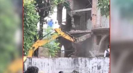 Raipur Bulldozer Action