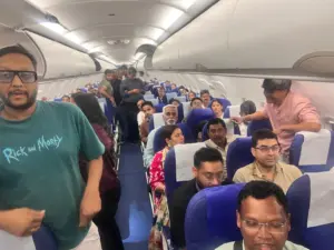 Raipur flight diverted Nagpur bad weather