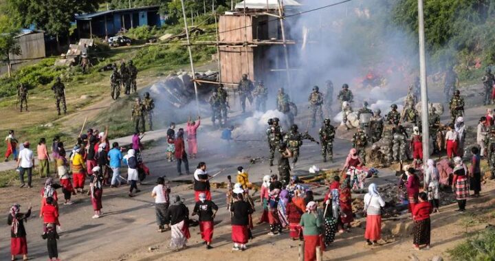 Manipur women protest Assam Rifles