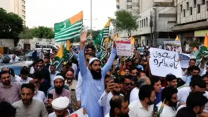 POK protest Pakistan army firing