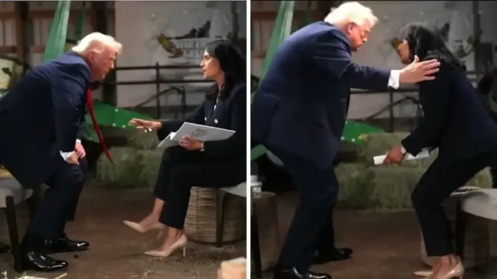 Trump storms out of interview