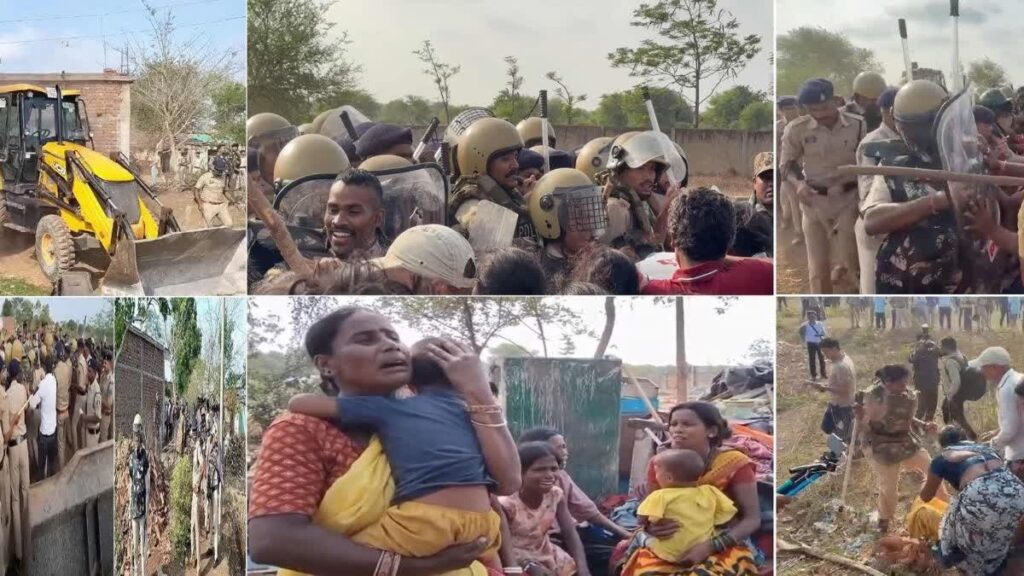 छत्तीसगढ़ बुलडोजर कार्रवाई