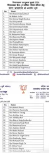 Datia bypoll BJP star campaigners list