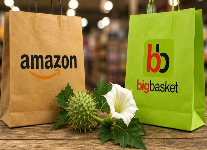 Amazon, Instamart और BigBasket