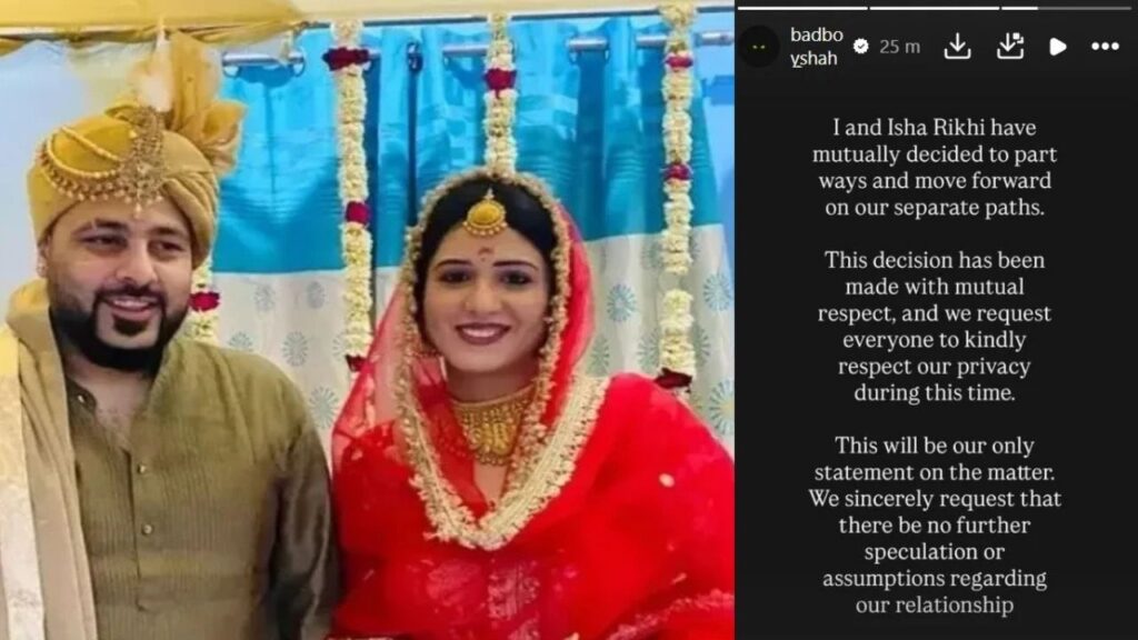 Badshah Isha Rikhi Divorce